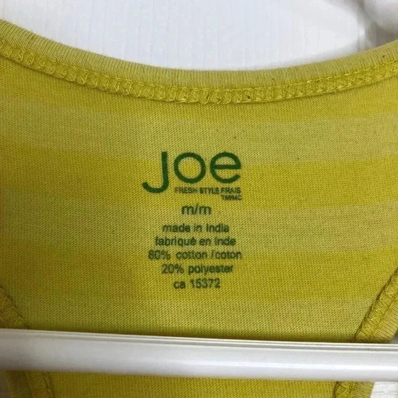 Joe Fresh Tank Top Yellow Striped Size Medium - Picture 6 of 16